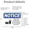 Signmission Food And Drink Area No Biohazards Sign, Vinyl Decal, 10in W x 7in L, 2PK OS-2PACK-NS-D-710-L-12814 - alternate 5